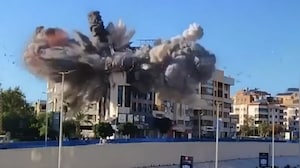 Caught on Camera: Israeli Airstrike Hits Beirut Airport Road Building