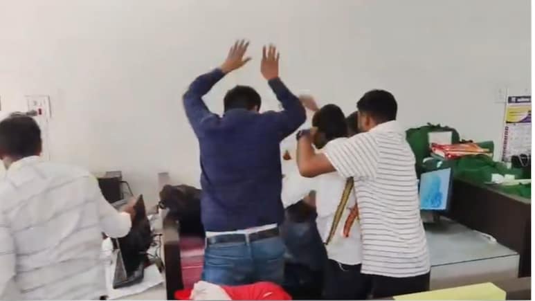 Ahilyanagar Crime: नगरमध्ये मोठा राडा! बाळासाहेब थोरातांच्या भावाकडून अधिकाऱ्याला मारहाण