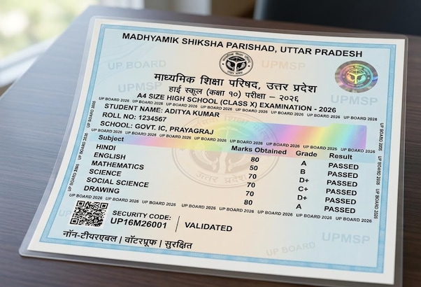 UP Board Result 2026: हाईटेक हुई यूपी बोर्ड की मार्कशीट, 16 सिक्योरिटी फीचर्स और वॉटरप्रूफ बॉडी के साथ इस दिन आएगा रिजल्ट