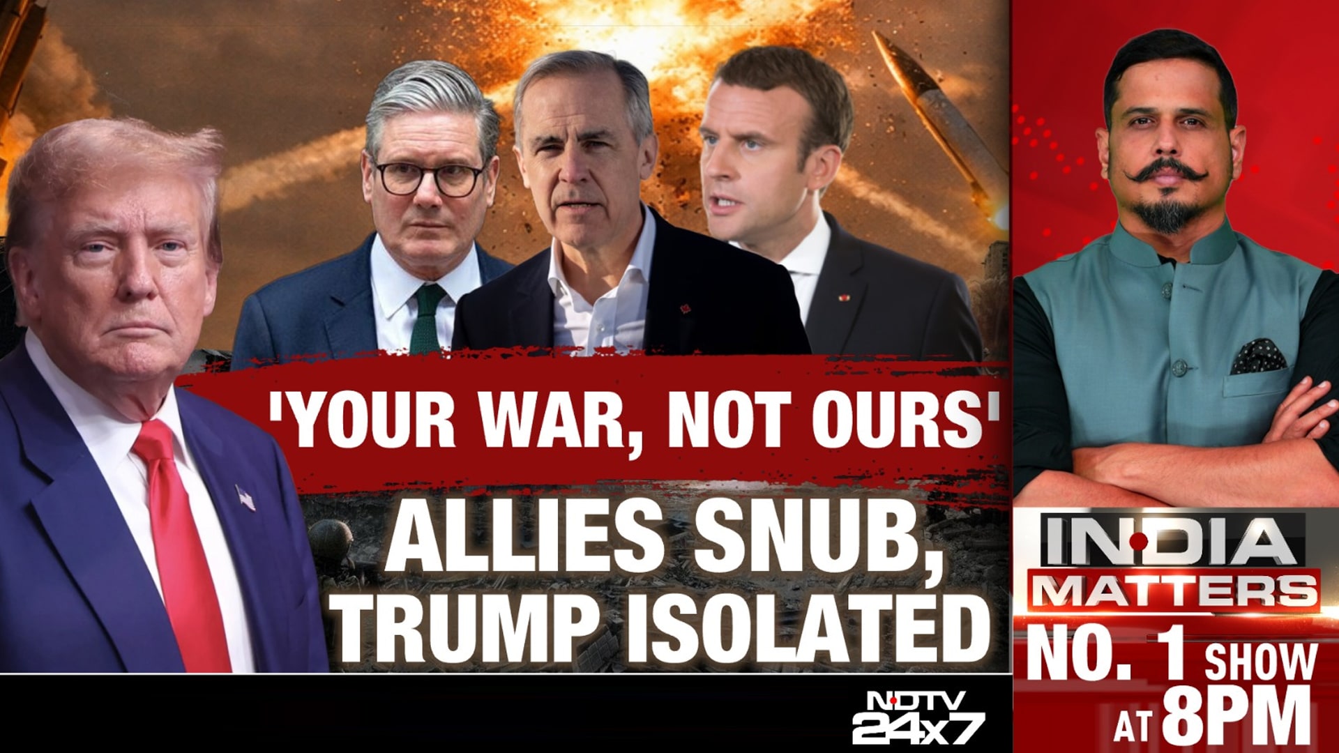 'Your War, Not Ours': Allies Snub, Trump Isolated