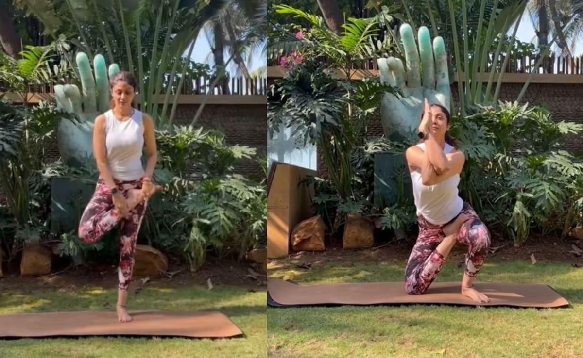 Shilpa Shetty Demonstrates Vatayanasana Yoga Pose Highlighting Its Benefits