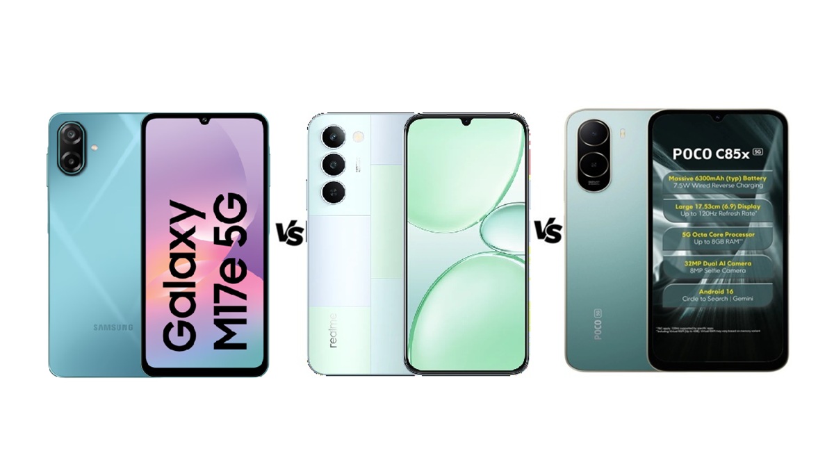 Samsung Galaxy M17e 5G vs Realme P4 Lite 5G vs Poco C85x 5G: 15 हजार में कौन सा रहेगा बेस्ट?