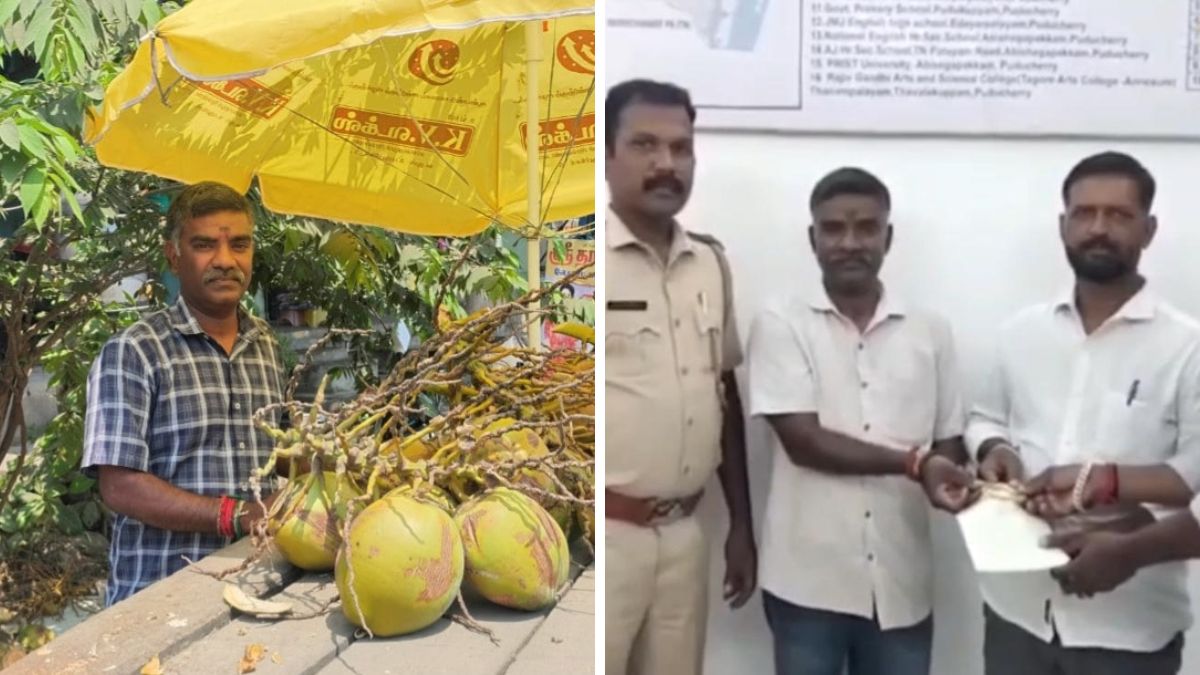 Puducherry Coconut Seller Finds Gold Bracelet On Street. This Is What He Did