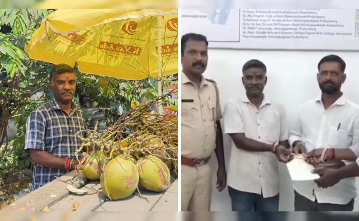 Puducherry Coconut Seller Finds Gold Bracelet On Street. This Is What He Did
