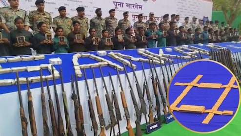 27 नक्सलियों ने 100 हथियारों के साथ सौंपा अपना 'बैंक', 7 किलो सोना और खजाना देख पुलिस रह गई दंग&nbsp;