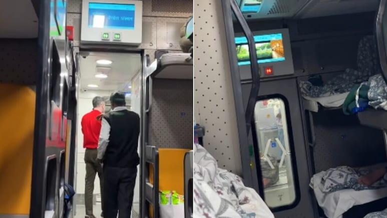 अब नहीं &lsquo;मॉर्चरी जैसा फील&rsquo;! रंगीन बेडिंग और फ्लाइट जैसी सर्विस, वंदे भारत स्लीपर की नई झलक देख लोग बोले-वाह!