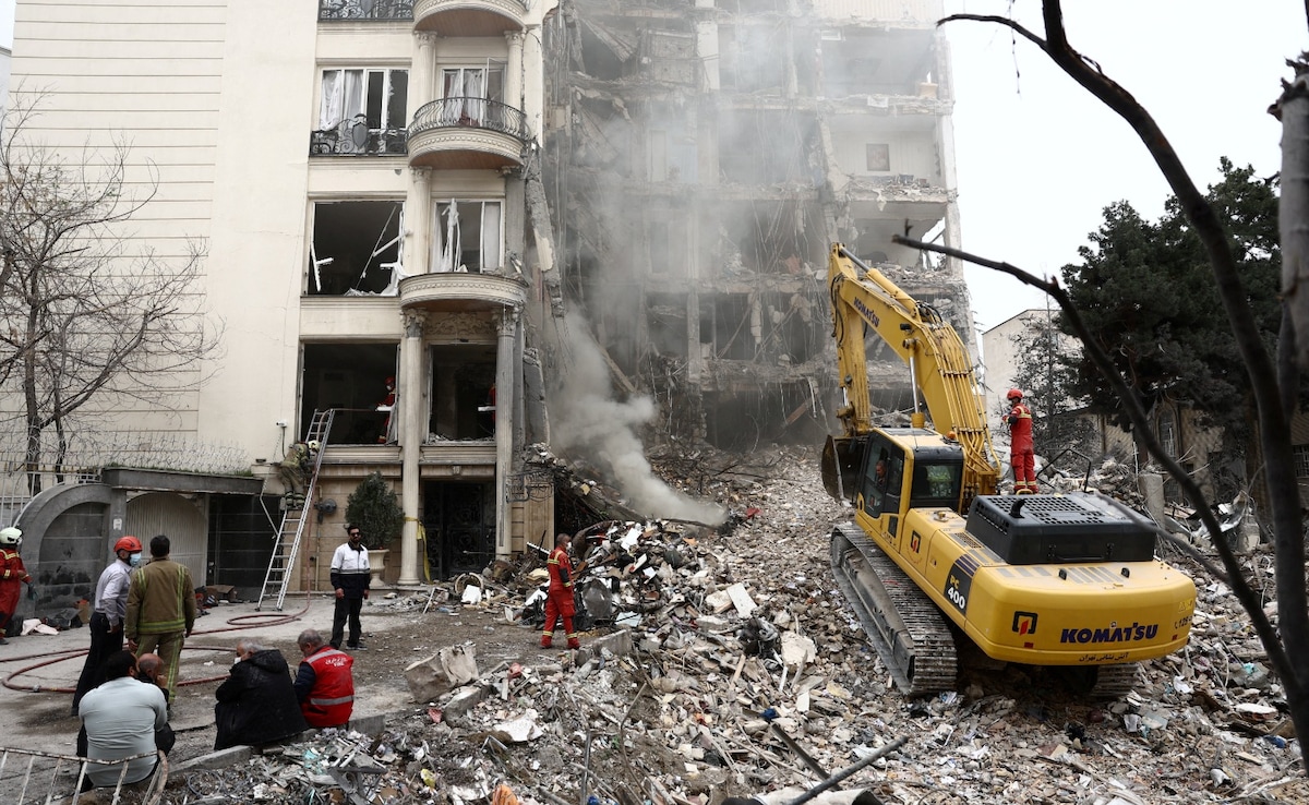A residential building damaged by US-Israeli strike on Tehran, Iran A residential building damaged by US-Israeli strike on Tehran, Iran