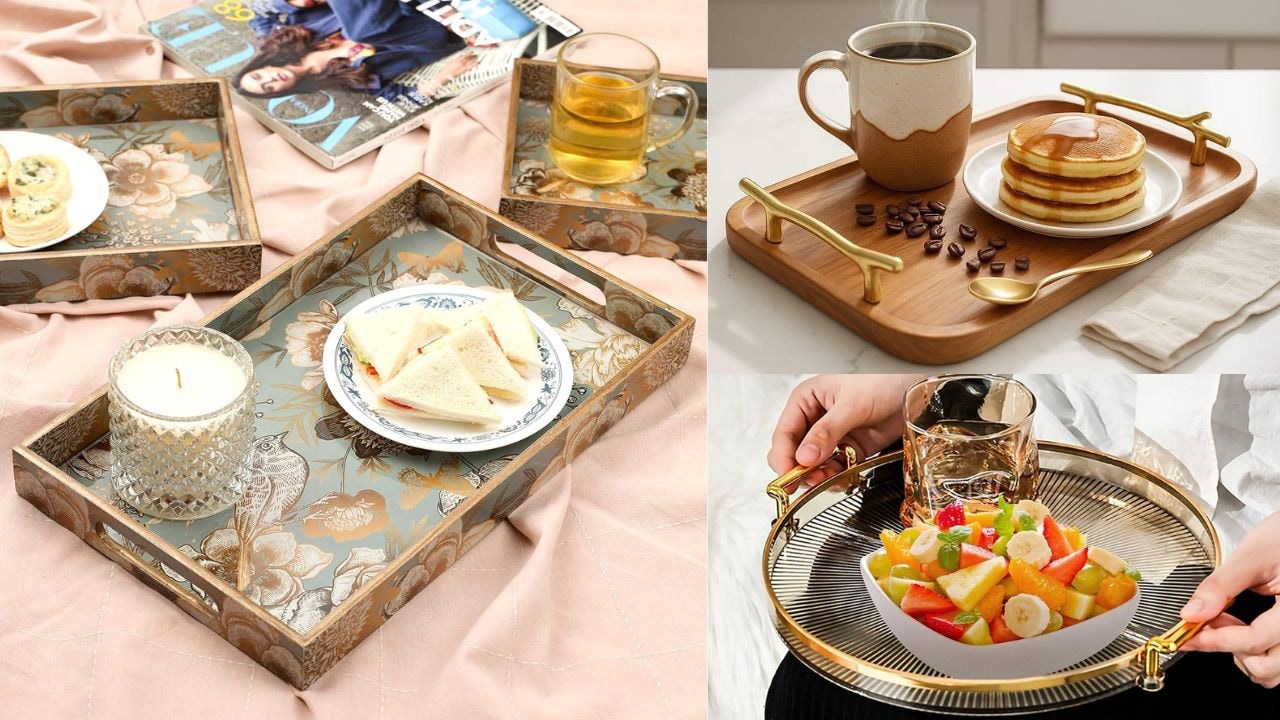 मेहमाननवाज़ी को क्लासी बनाने के लिए आज ही खरीदें ये प्रीमियम और डिज़ाइनर Serving Trays, देखें टॉप ऑप्शंस