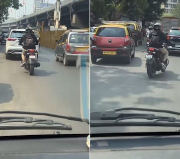 मुंबई ट्रैफिक में फरिश्ता बनकर आया बाइकर! जाम में फंसी एंबुलेंस को पहुंचाया अस्पताल, Video देख भावुक हुए लोग