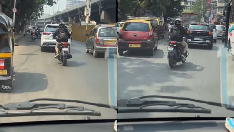 मुंबई ट्रैफिक में फरिश्ता बनकर आया बाइकर! जाम में फंसी एंबुलेंस को पहुंचाया अस्पताल, Video देख भावुक हुए लोग