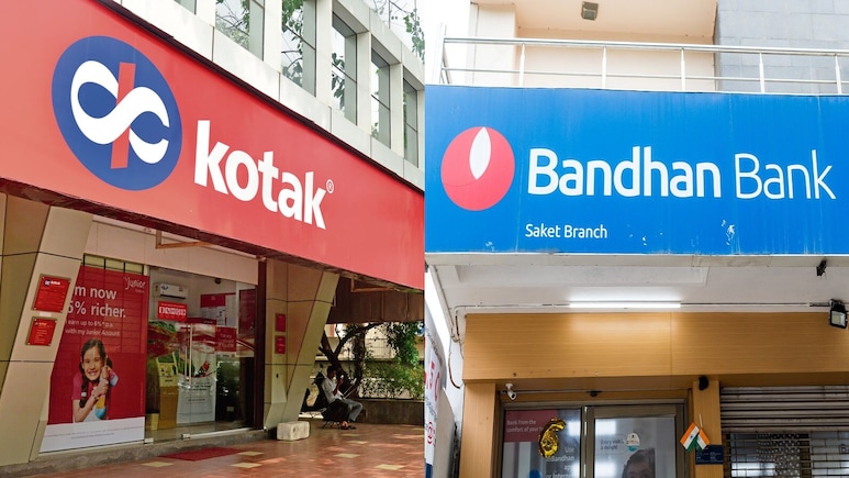 Bank Stocks In Focus: Kotak Mahindra Bank, Bandhan Bank Shares Trade Higher