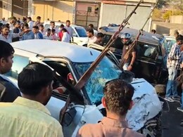 NH-52 पर थार-स्विफ्ट कार की भीषण टक्कर, स्विफ्ट कार चला रहे युवक की मौत... 4 घायल