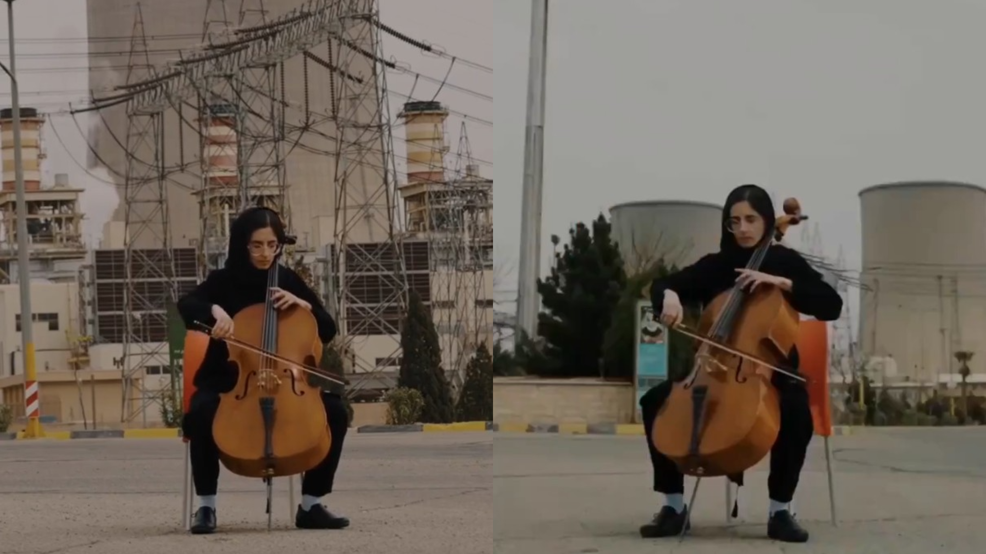 Video: Iranian Woman Plays Cello At Biggest Power Plant After US Strike Threat