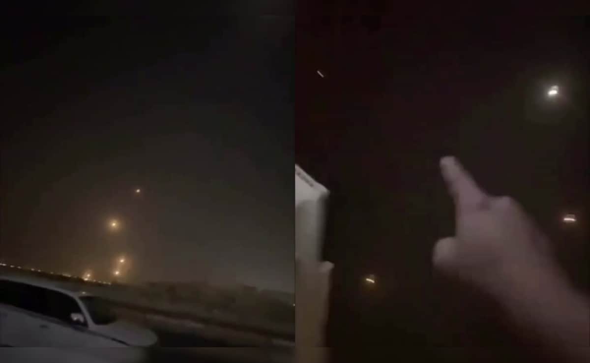 "Chacha Idhar Dhyaan De": Viral Video Claims Iran Missile Onslaught On Qatar