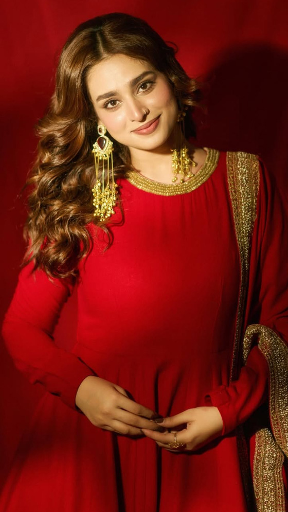 Ayesha Khan Slays in This Regal Red Fit