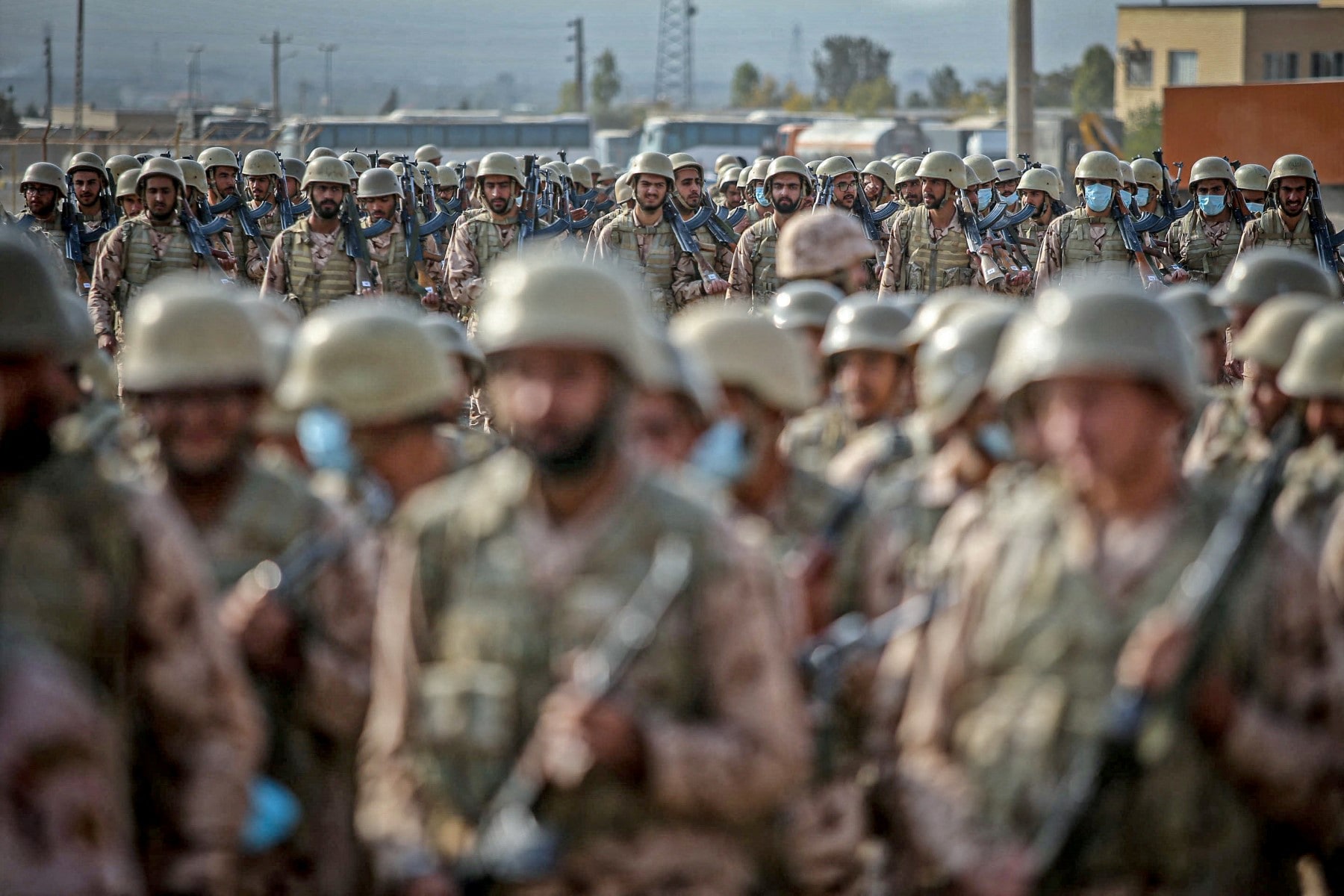 Irans Islamic Revolutionary Guard Corps Ground Forces (NEZSA) on October 18, 2022