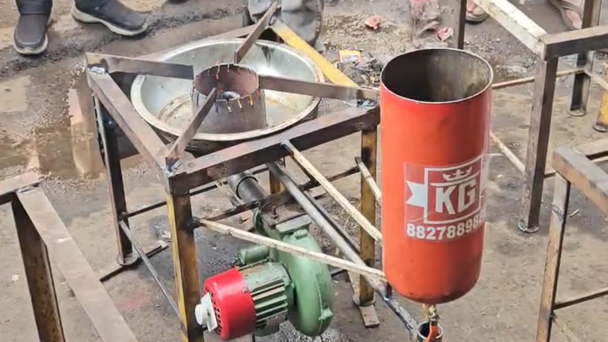 jabalpur mechanic waste engine oil stove lpg alternative gas Crisis india