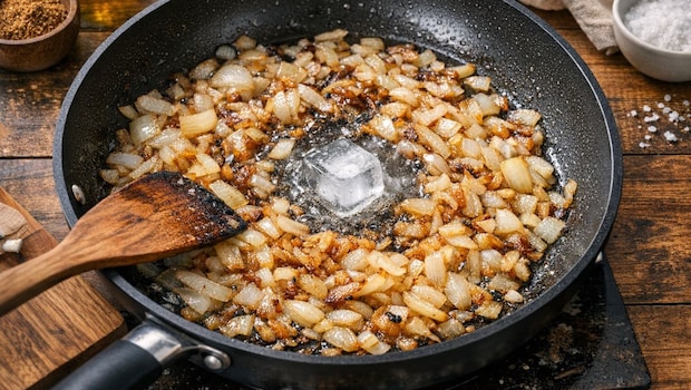 An Ice-Cube Trick Can Help Onions Brown Better