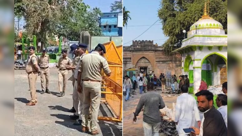 अदालत में अहम सुनवाई से भोजशाला मंदिर का जायजा लेने पहुंचे हाईकोर्ट के जज, स्तंभ, शिलालेख को बारीकी से देखा