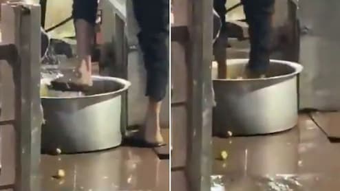 Viral Video Shows Aloo Tikki Seller In Ghaziabad Washing Potatoes With His Feet