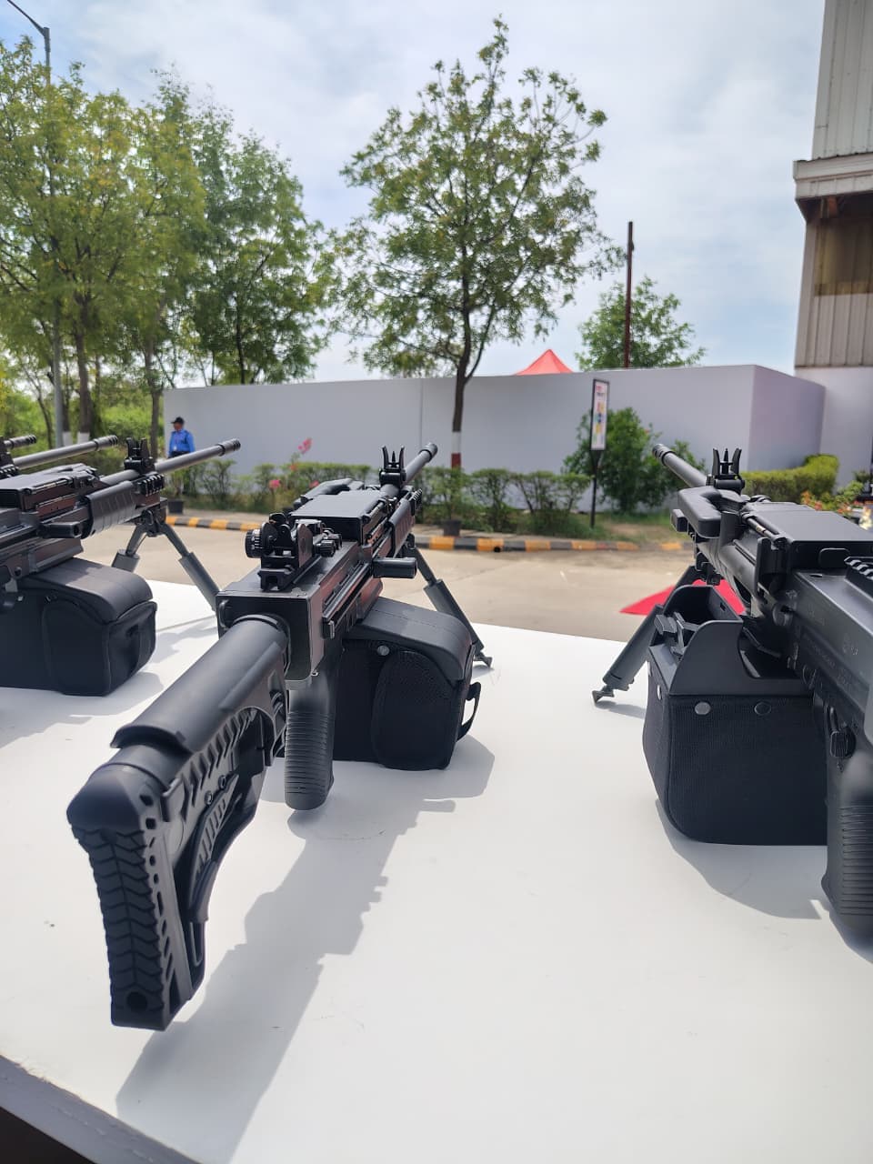 adani defence delivers first batch prahar lmg