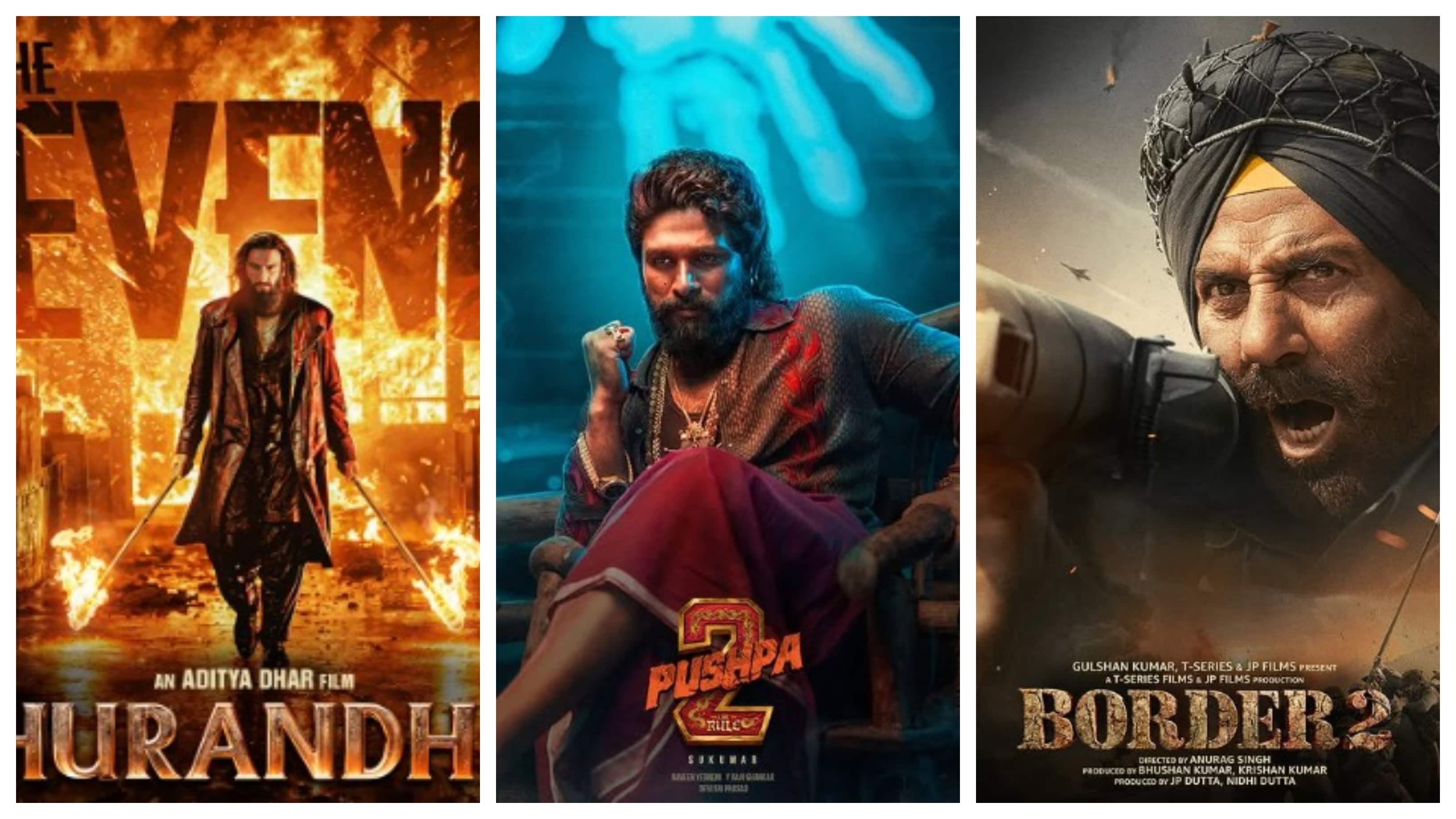 Dhurandhar 2 vs Pushpa 2 vs Border 2 Box Office Collection Day 6
