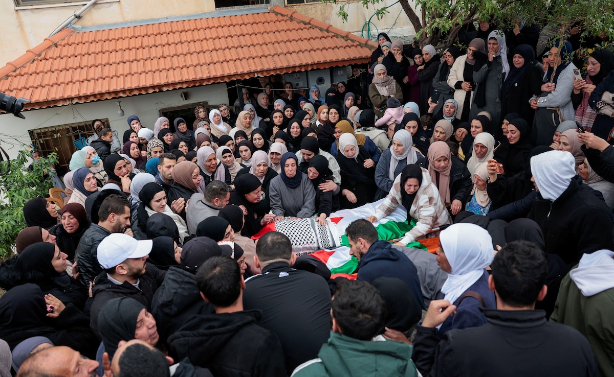 Funeral of the Palestinian family