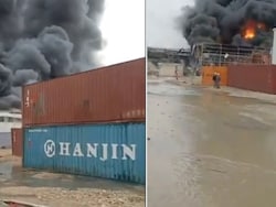 Fire Rages As Shrapnel From Iran Missile Hits Industrial Facility In Israel