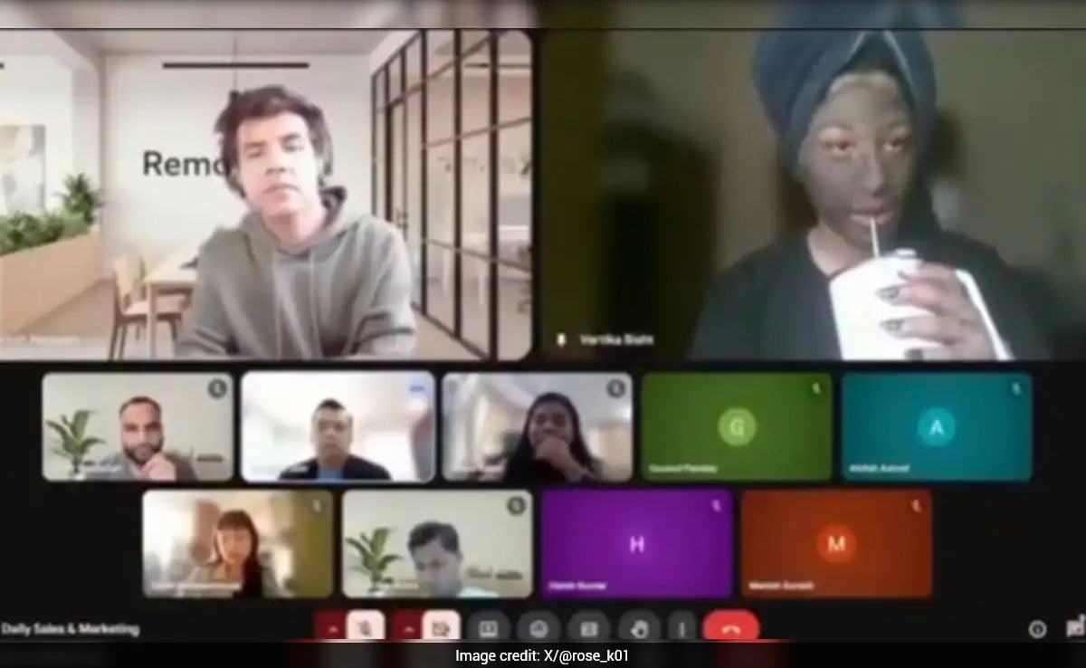 Gen Z Employee Attends Online Meeting With Neem Face Mask, Boss' Reaction Goes Viral