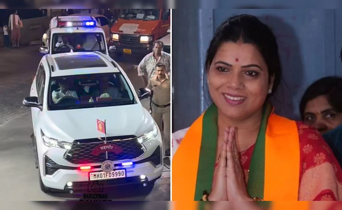 मुंबई की मेयर रितु तावड़े की गाड़ी पर लाल-नीली लाइट लगने पर क्यों हो रहा विवाद? समझिए