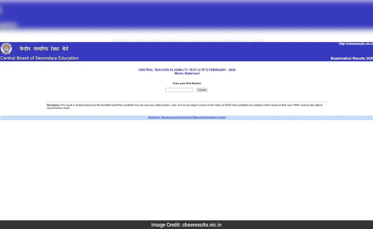 CBSE CTET February 2026 Result Out: Check Scorecards And Qualifying Status