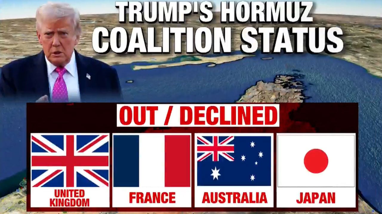Donald Trump's Strait Of Hormuz Coalition Stalls As Allies Decline Naval Support