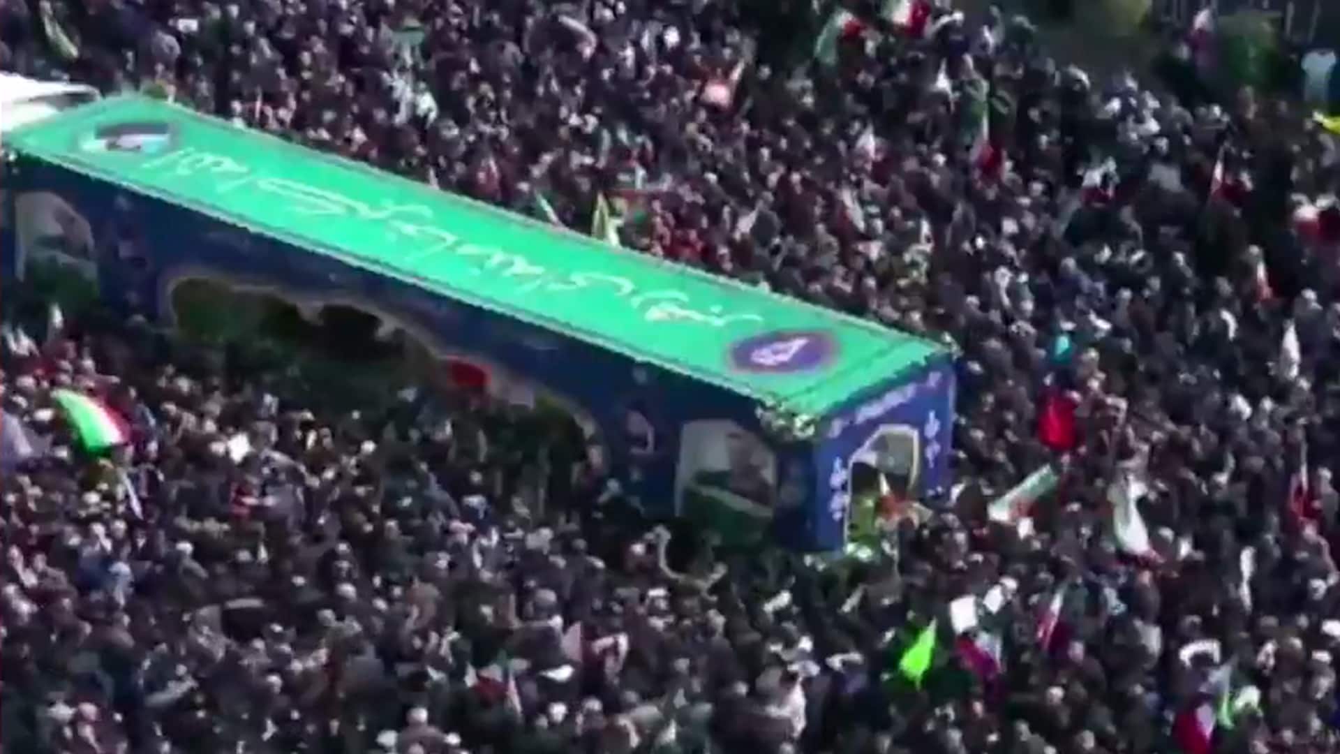 Massive Crowds at Ali Larijani Funeral in Tehran