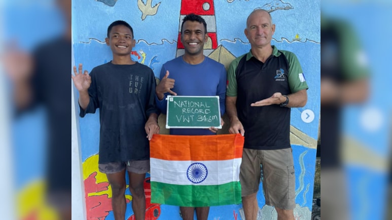 दिनेश सौंदप्पा ने फ्रीडाइविंग में बनाया नेशनल रिकॉर्ड