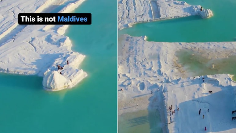 वायरल वीडियो में दिखा जन्नत जैसा नजारा! लोग समझे विदेशी बीच, सच सामने आया तो रह गए हैरान, आप भी देखिए