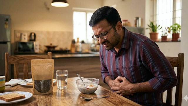 The high fibre content in chia seeds can exacerbate symptoms in some people with IBS