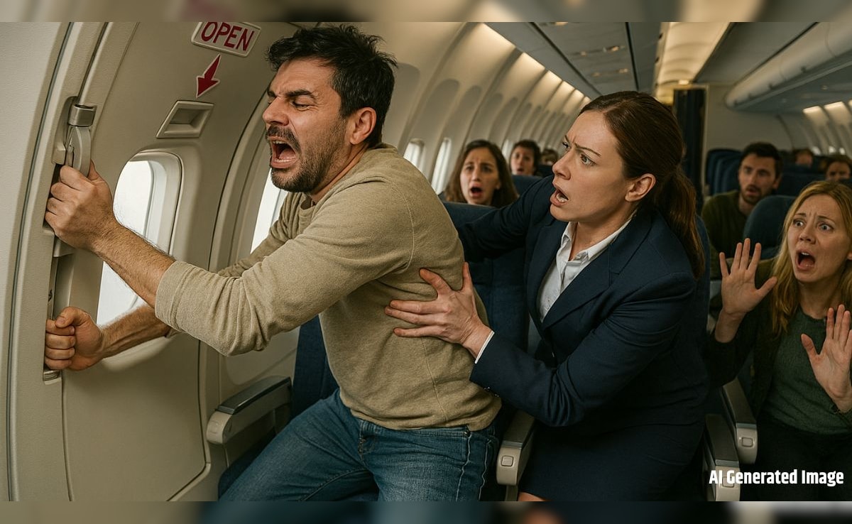 वाराणसी: हवा में विमान का गेट खोलने लगा यात्री, फिर बोला- 'मुझ पर भूत का साया'; पायलट की सूझबूझ से टला हादसा