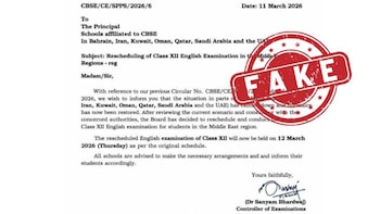 CBSE Flags Fake Viral Circular On Class 12 English Exams In Middle East