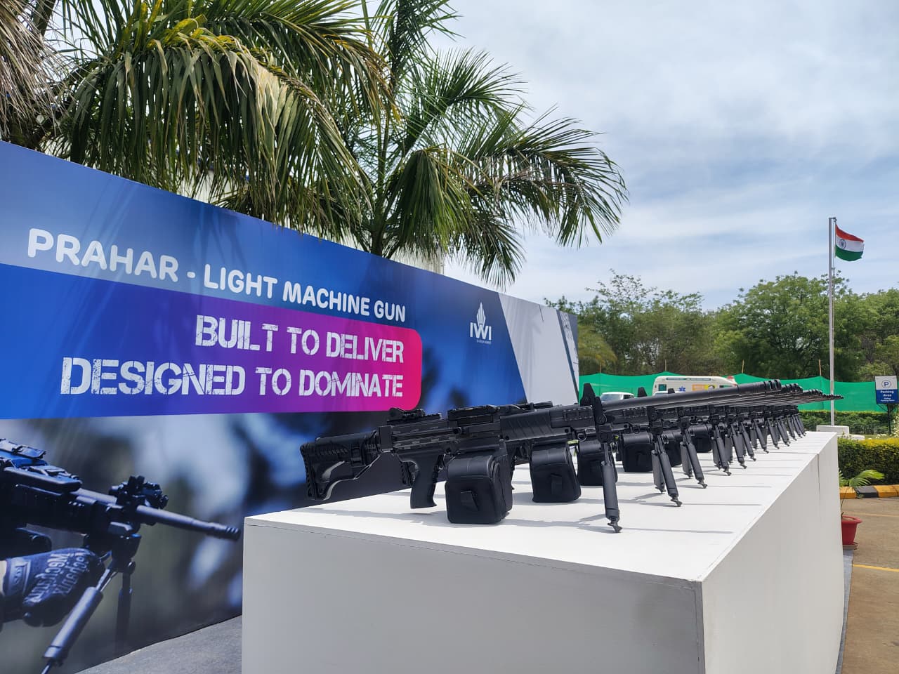 adani defence delivers first batch prahar lmg