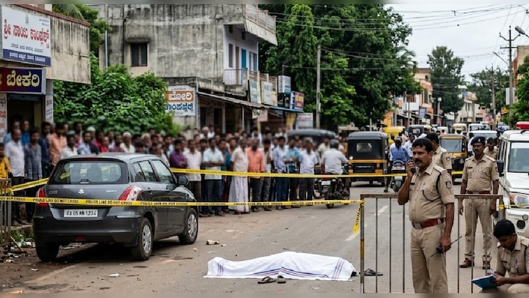सड़क पर पत्नी की गला रेतकर हत्या! कर्नाटक के कलबुर्गी में दिल दहला देने वाली वारदात