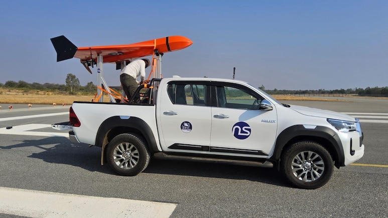 India's Sheshnaag-150 Drone Uses Japanese Toyota Hilux As Its Launchpad; Pic