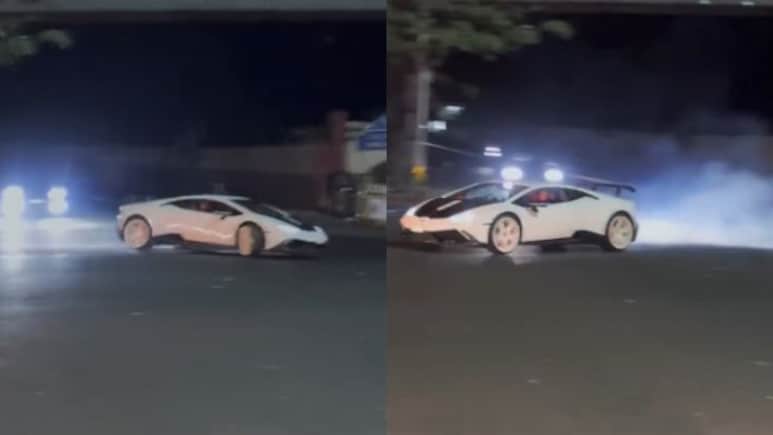 Video: Lamborghini Performs High-Speed Drifting Stunt On Bengaluru Road