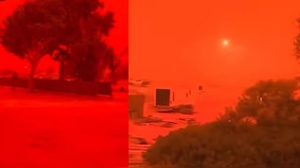 कुदरत का ऐसा रूप पहले नहीं देखा! जब मिट्टी ने ढका सूरज और लाल हो गया समंदर का किनारा
