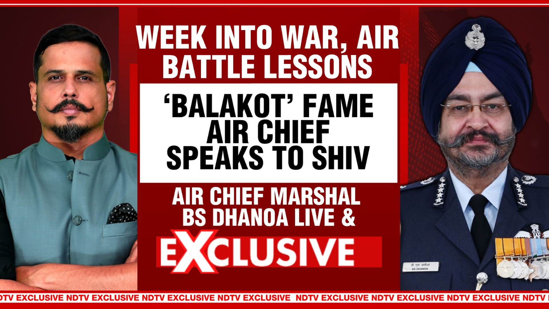 Week Into War, Air Battle Lessons: 'Balakot' Fame Air Chief BS Dhanoa Speaks To NDTV