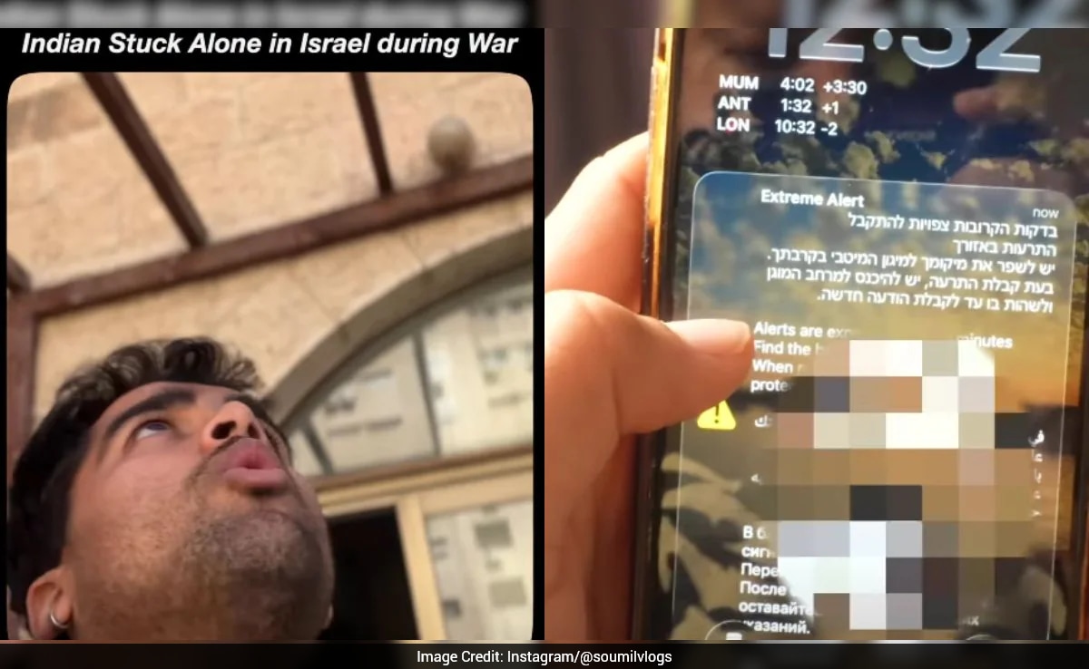 Watch: Indian Stuck In Israel Shares 'Crazy Experience' Of War Amid Iranian Missile Attacks