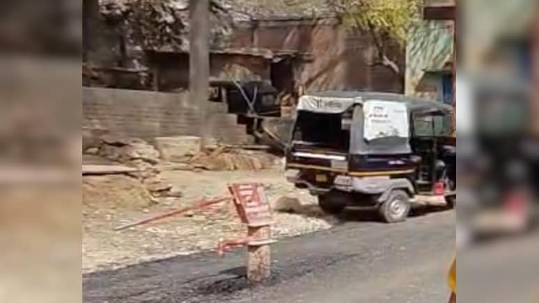 In UP's Mirzapur, Newly Built Road Came With A Free Hand Pump In The Middle