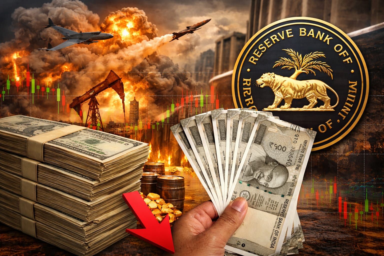 गिरते रुपये को थामने का वक्त, RBI से SBI की अपील- तिजोरी खोलिए, उठाइए ये 5 कदम