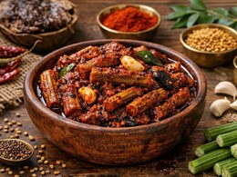 How To Make Andhra-Style Mulakkada Avakaya (Drumstick Pickle) At Home