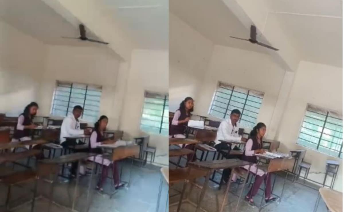 ये तो गजब है, छठवीं क्लास के बच्चे जांच रहे थे हाईस्कूल की कॉपियां, CCTV में कैद वाकया