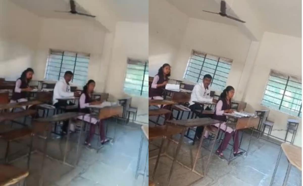 Caught On CCTV: Class 6 Students Found Evaluating Class 10 Exams